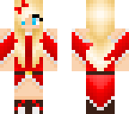 merry christmas blonde girl