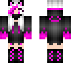 pink ninja white hair