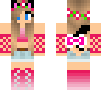 pink summer cat