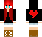 red hair girl with hoodie