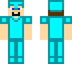 steve with fake diamond armor