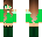 cute green girl