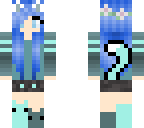 finished blue hair girl
