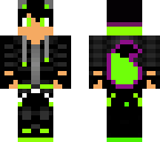 green and purple wolf boy