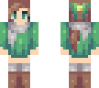 green sweater