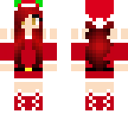 red hair christmas girl