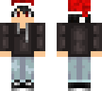 santa hat half demon