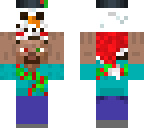 steve carrying snowman