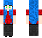 blue haired girl