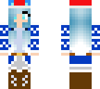 blue kawaii winter neko - xmas hat