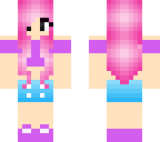cute pink haired girl