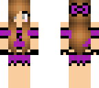 purple and black cheerleader
