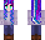 purple galaxy hair
