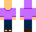 purple hoodie and jeans