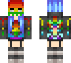 rainbow skeleton girl