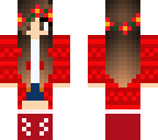 winter red girl