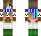 cute christmas girl with scarf