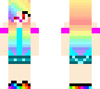 rainbow girl baby version