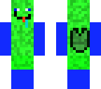 super creeper swimming man