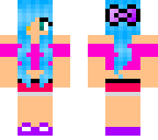 blue haired girl