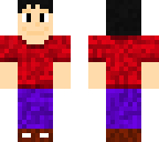 boy in red shirt