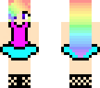 cute rainbow girl
