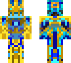 cybernetic warrior gold armor