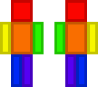 rainbow body skin