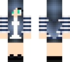 blue haired teen
