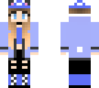 blue panda girl