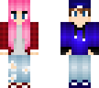 boy and girl skin