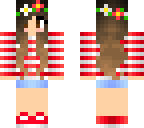 red flower girl