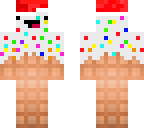 santa claus ice cream cone