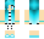 blue girl on the beach