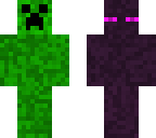 creeper and enderman