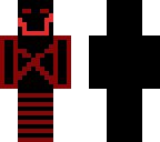 creepy black and red dude