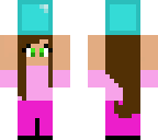 girl holding block