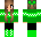 my skin festive green