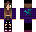 purple skater chick