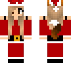 santa girl wolf