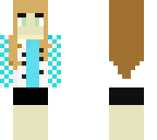 blue plaid girl