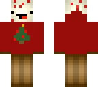 cake with red christmas sweater