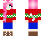 christmas girl pink hair