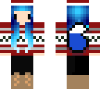 its blue christmas and a wolf