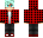 mint hair checked jacket boy