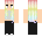rainbow pastel girl