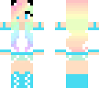 rainbow wolf girl