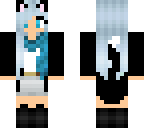 winter cat girl