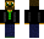 beard man hoodie down