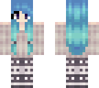 blue anime girl edited